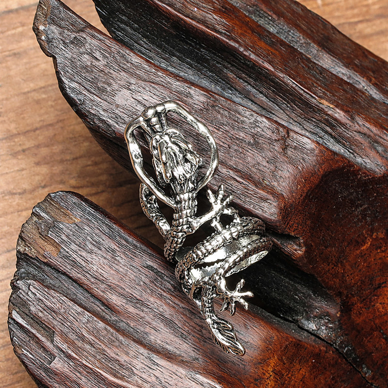 انگشتر مردانه طرح اژدها مدل Rk-100