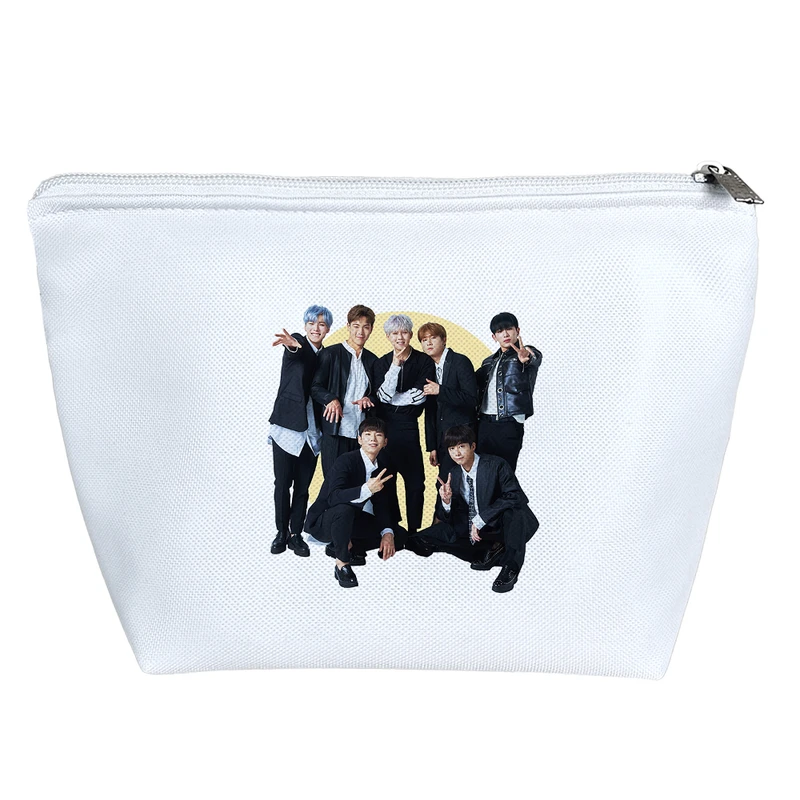 کیف لوازم آرایش دخترانه خندالو مدل گروه موسیقی مانستا ایکس MONSTA X کد 1119