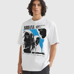 تی شرت آستین کوتاه مردانه مدل گروه راک نیروانا z636