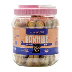 تشویقی سگ وگن بو مدل استخوان ژلاتینی GB125 بدون طعم وزن 800 گرم