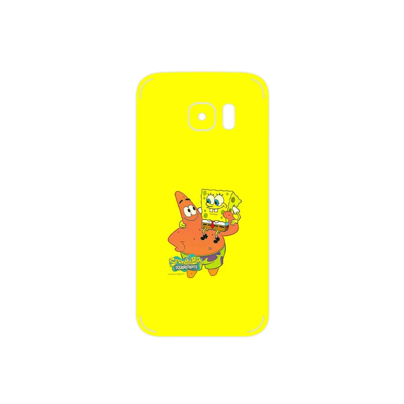 برچسب پوششی ماهوت مدل SpongeBob SquarePants مناسب برای گوشی موبایل سامسونگ Galaxy S7