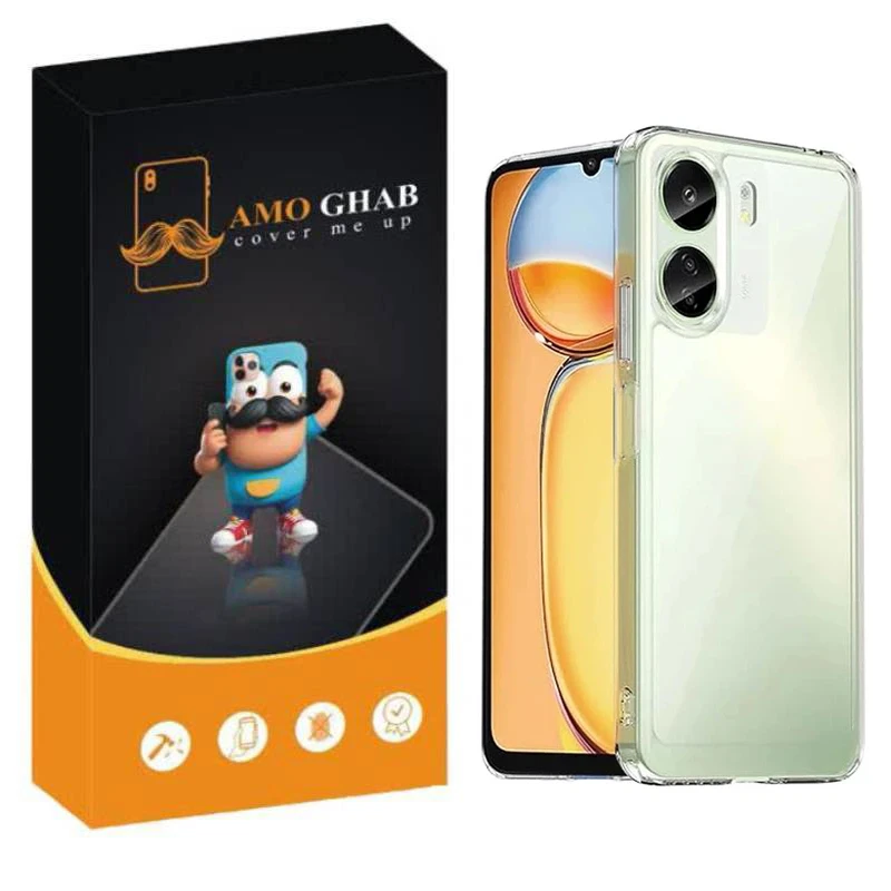 کاور عمو قاب مدل Cirystal مناسب برای گوشی موبایل شیائومی Redmi 13c / Poco C65