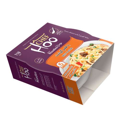 نودل کاسه ای کم چرب گوشت شف هو - 110 گرم