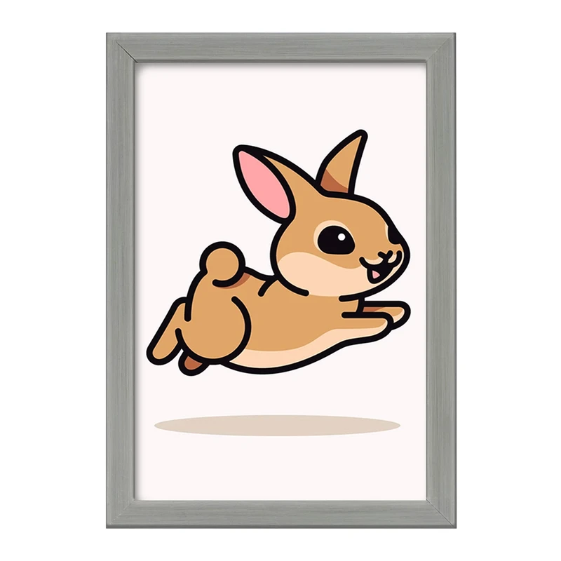 تابلو خندالو طرح حیوانات بامزه خرگوش کد 28184