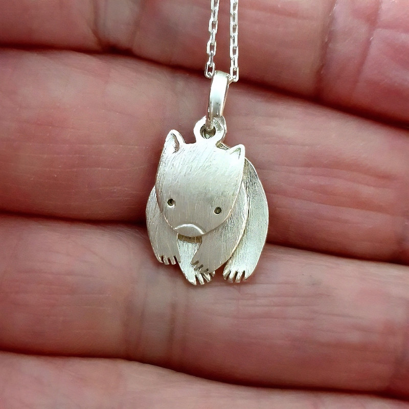 آویز گردنبند نقره زنانه مدل کوالا سه تکه متحرک