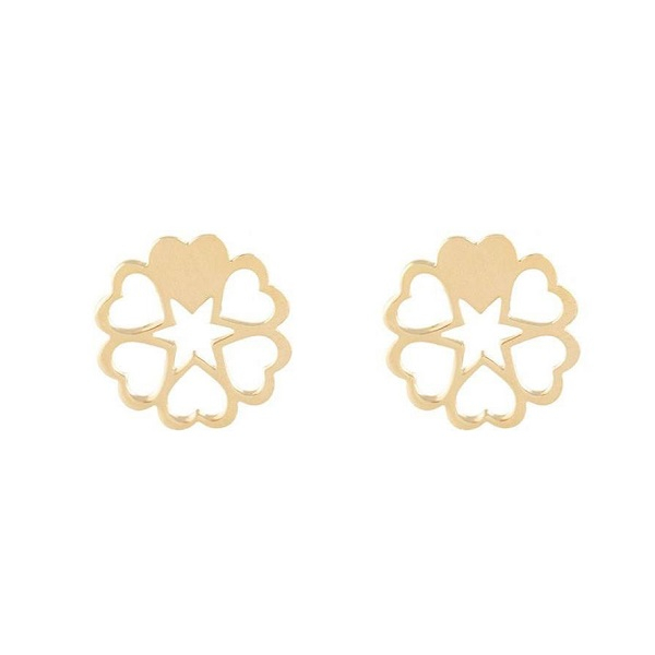 گوشواره طلا 18 عیار زنانه عدنان مدل M13