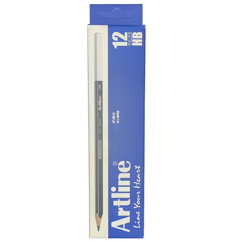 مداد مشکی آرت لاین مدل EP-HB.IL بسته 12 عددی