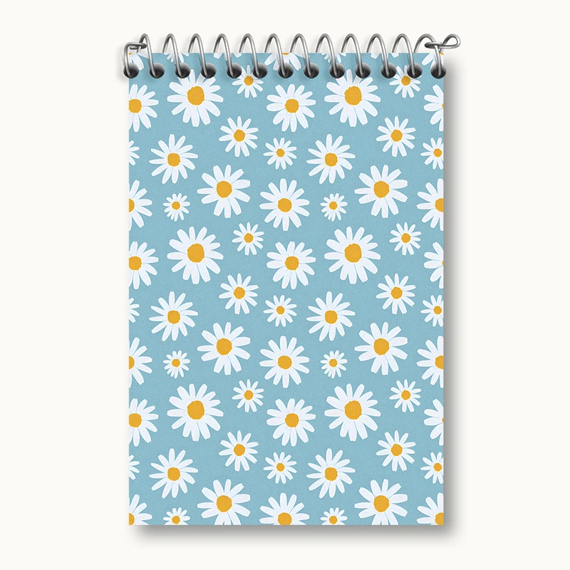 دفتر یادداشت 50 برگ خندالو طرح پترن گل گلی کد N5235