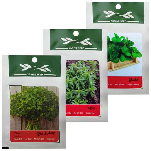 بذر سبزی معطر وانیا سید مدل P5 مجموعه 3 عددی