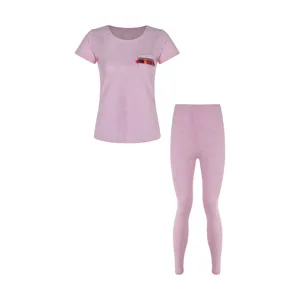 Seven Poon 2391197-84 T-Shirt And Pants Set For Women