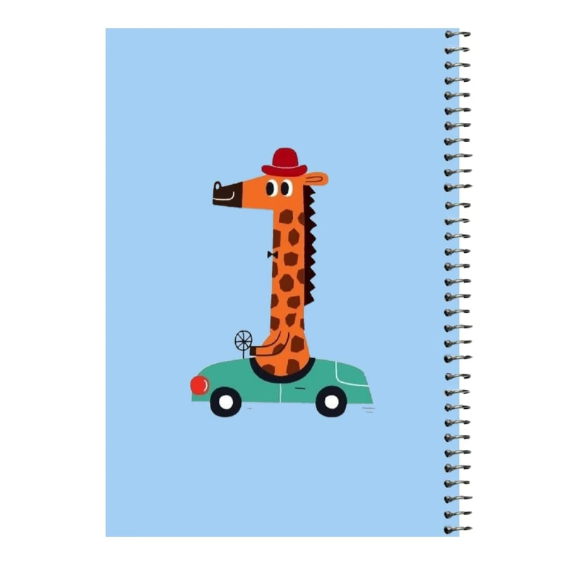 دفتر مشق 80 برگ اس جی مدل زرافه