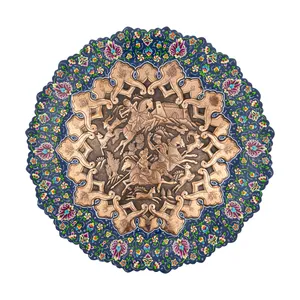 بشقاب دیوارکوب قلمزنی ناصر قهرمانی کد 107