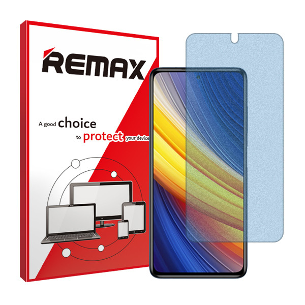 محافظ صفحه نمایش مات ضداشعه آبی ریمکس مدل HyMBLU مناسب برای گوشی موبایل شیائومی Poco X3 Pro