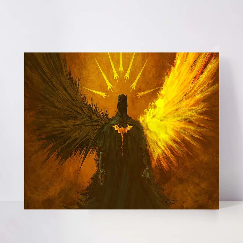 تابلو شاسی مدل batman between light and darkness کد S-11003