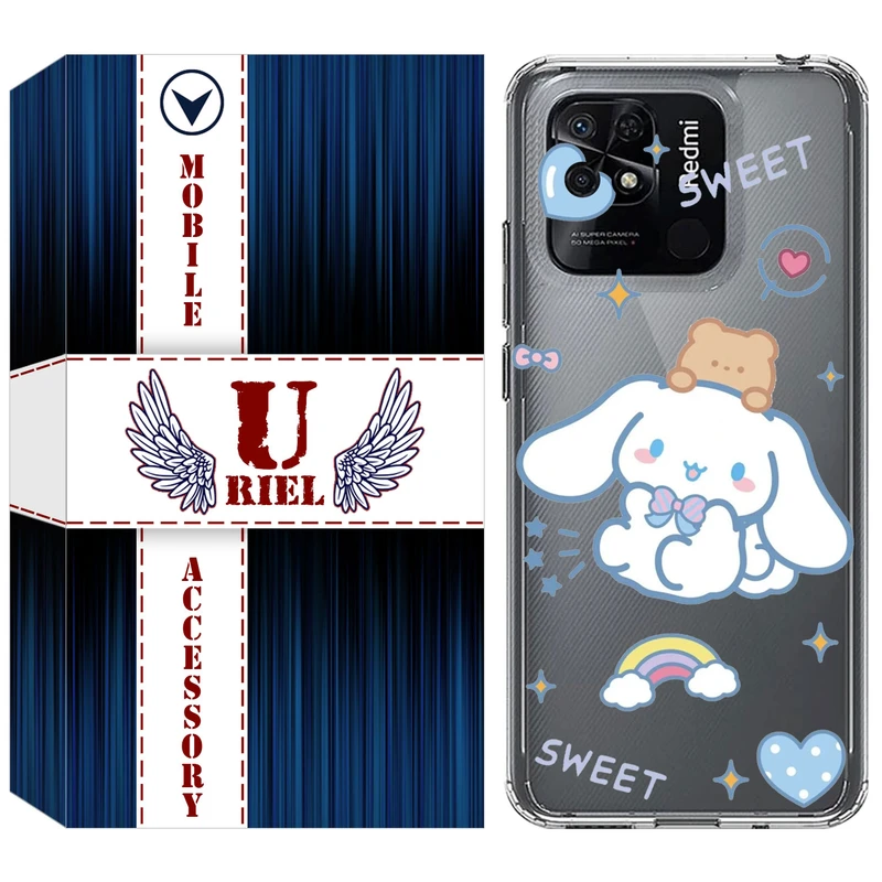 کاور یوریل مدل Clear کد 24 طرح خرگوش بامزه مناسب برای گوشی موبایل شیائومی Redmi 10C