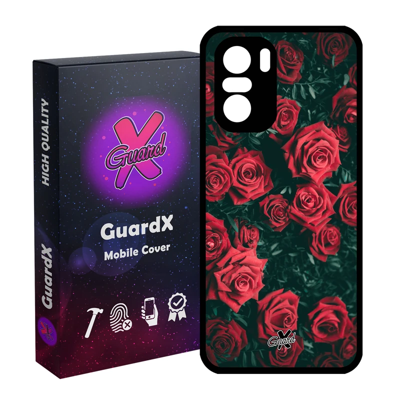 کاور گارد ایکس طرح Flower مدل Glass10208 مناسب برای گوشی موبایل شیائومی Poco F3/MI 11X/MI 11X Pro/Redmi K40/K40 Pro