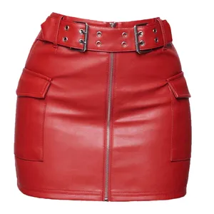 دامن زنانه مدل كمربندار كد A500