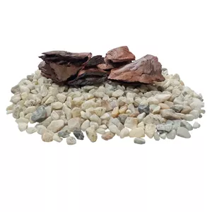 سنگ تزیینی آکواریوم مدل صخره و شن مرمر کد STSH02 وزن 2 کیلوگرم