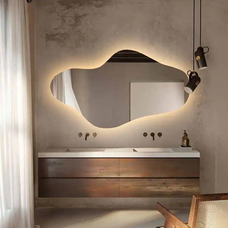 آینه سرویس بهداشتی الف مدل بک لایت طرح سانا کد BO-60-40