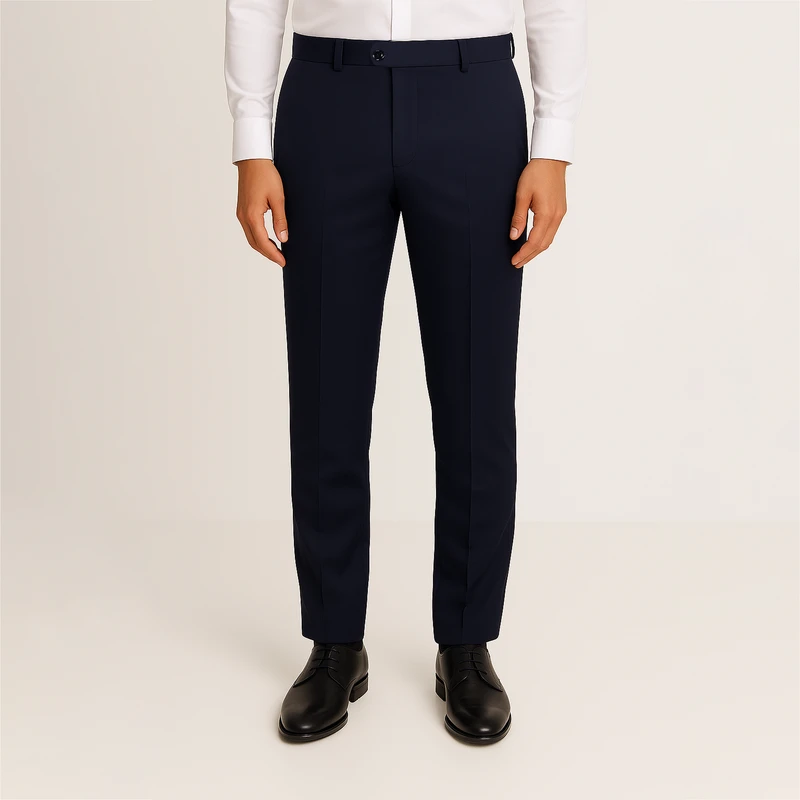 شلوار پارچه ای سرمه ای مردانه کد 2