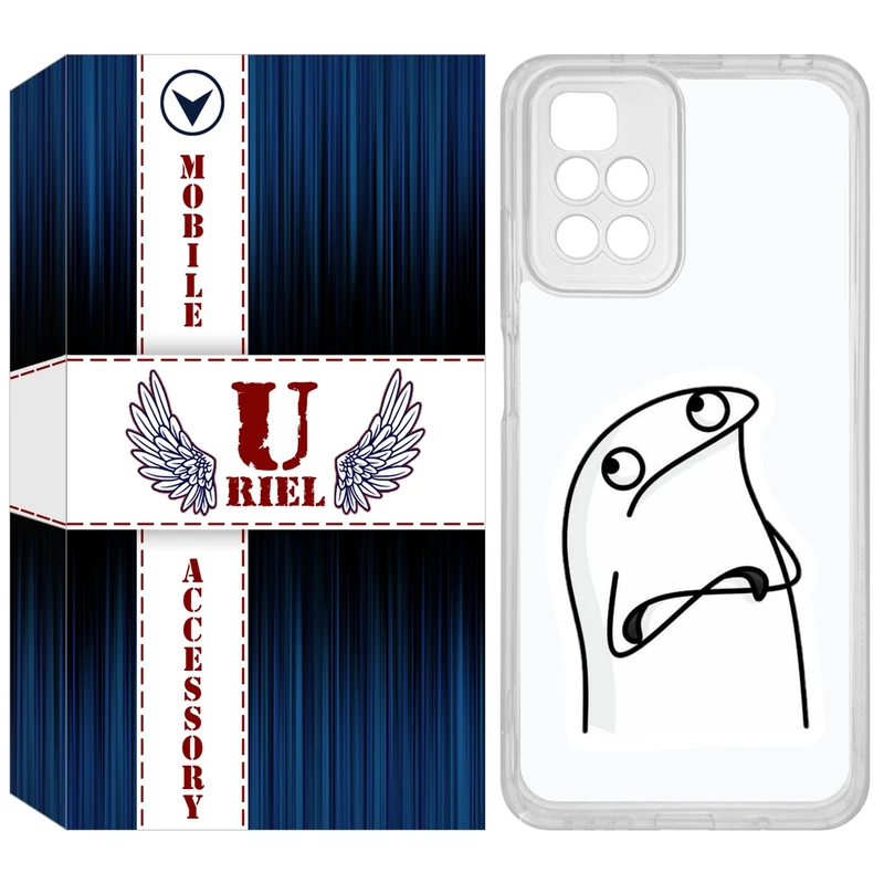 کاور یوریل مدل Clear کد 80 طرح کلافه مناسب برای گوشی موبایل شیائومی Redmi 10 / 10 Prime