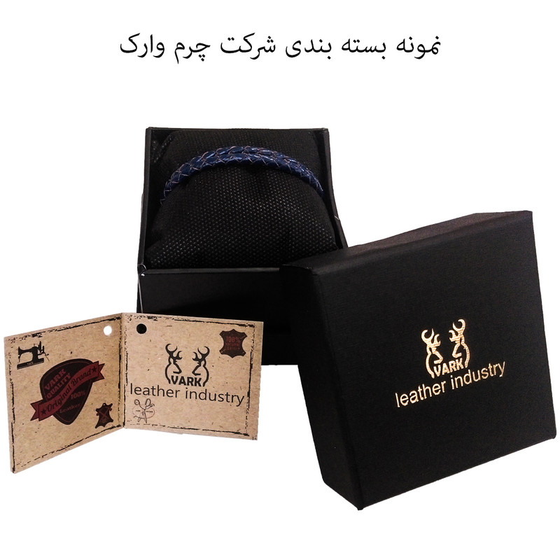 دستبند چرم وارک مدل رادین مدل rb294