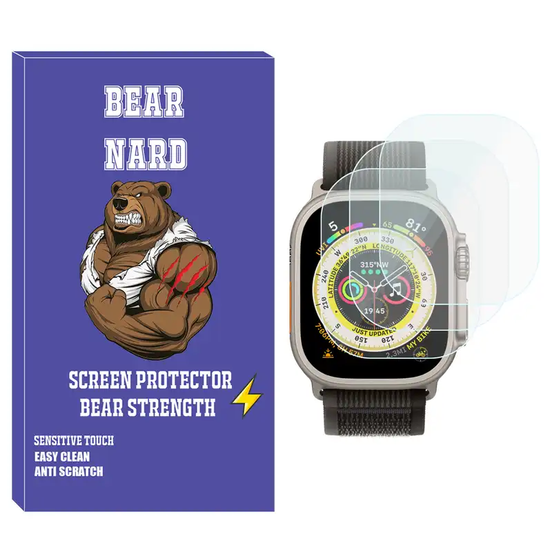 محافظ صفحه نمایش شیشه‌ای برنارد مدل SH-BR مناسب برای ساعت هوشمند الترا S8 Ultra Max بسته سه عددی