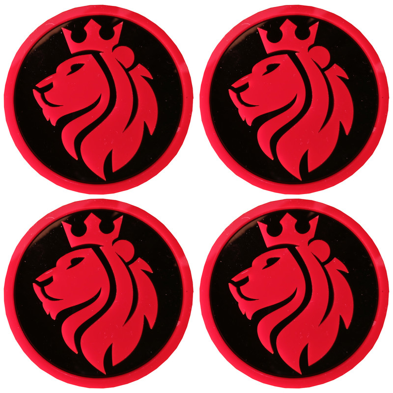 درپوش رینگ خودرو مدل LIONCROWN R-COL PLUS مناسب برای پژو 206 بسته 4 عددی