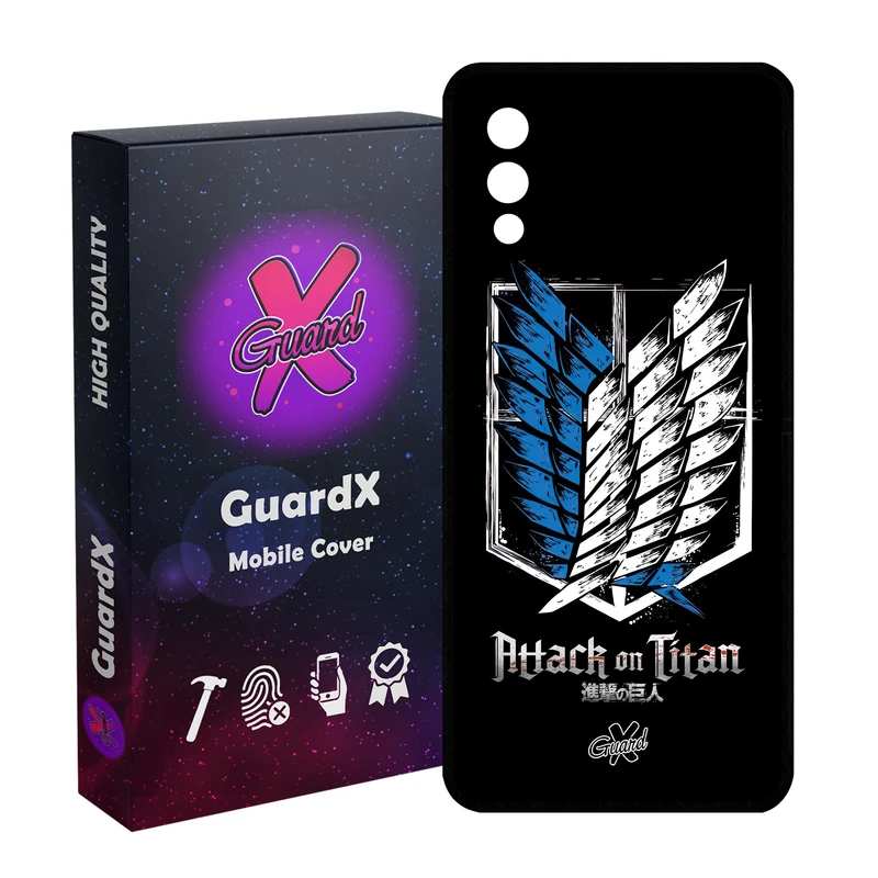 کاور گارد ایکس طرح Attack on Titan Anime مدل Glass10448 مناسب برای گوشی موبایل سامسونگ Galaxy A02 / M02