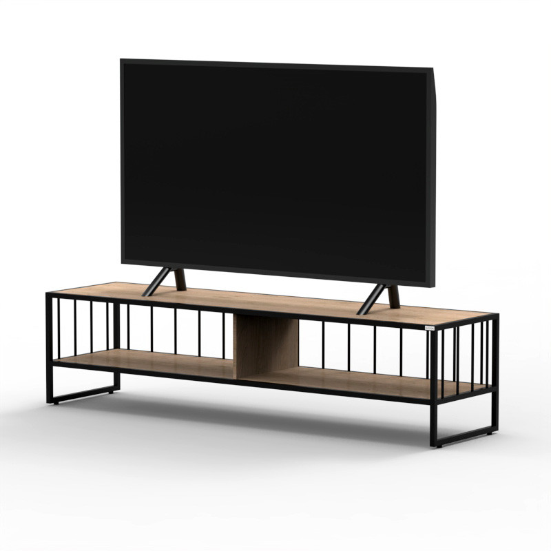میز تلویزیون هیراد مدل TV137-MDF مناسب برای تلویزیون تا 75 اینچ