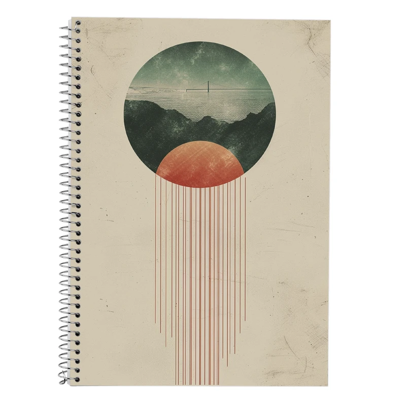 دفتر زبان 50 برگ مدوپد مدل دو خط طرح فانتزی کد DF13731