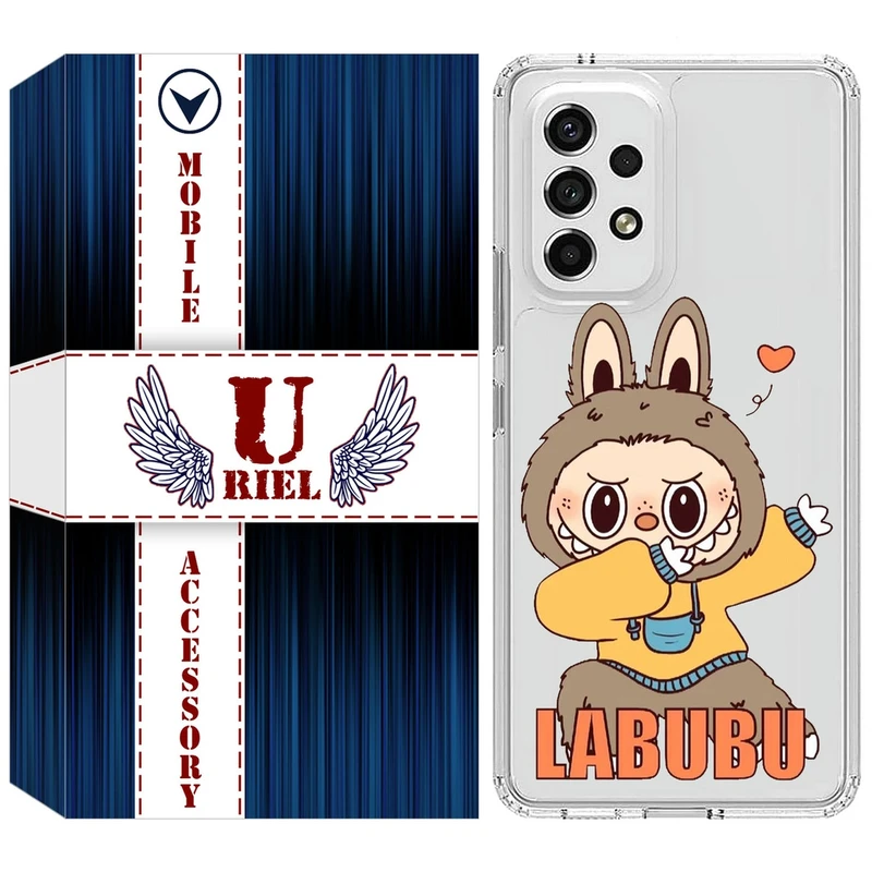 کاور یوریل مدل Clear کد 104 طرح لبوبو مناسب برای گوشی موبایل سامسونگ Galaxy A52 / A52s