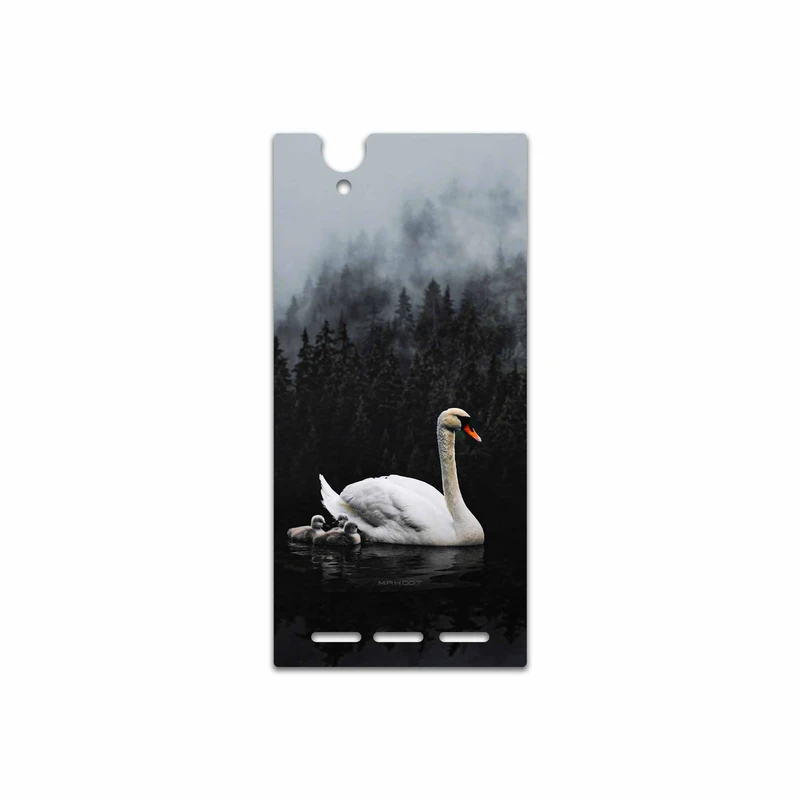برچسب پوششی ماهوت مدل Swan Lake مناسب برای گوشی موبایل سونی Xperia T2 Ultra