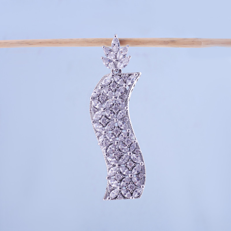 آویز گردنبند نقره زنانه مدل جواهری کد AG 005 آویز گردنبند نقره زنانه مدل جواهری کد AG 005