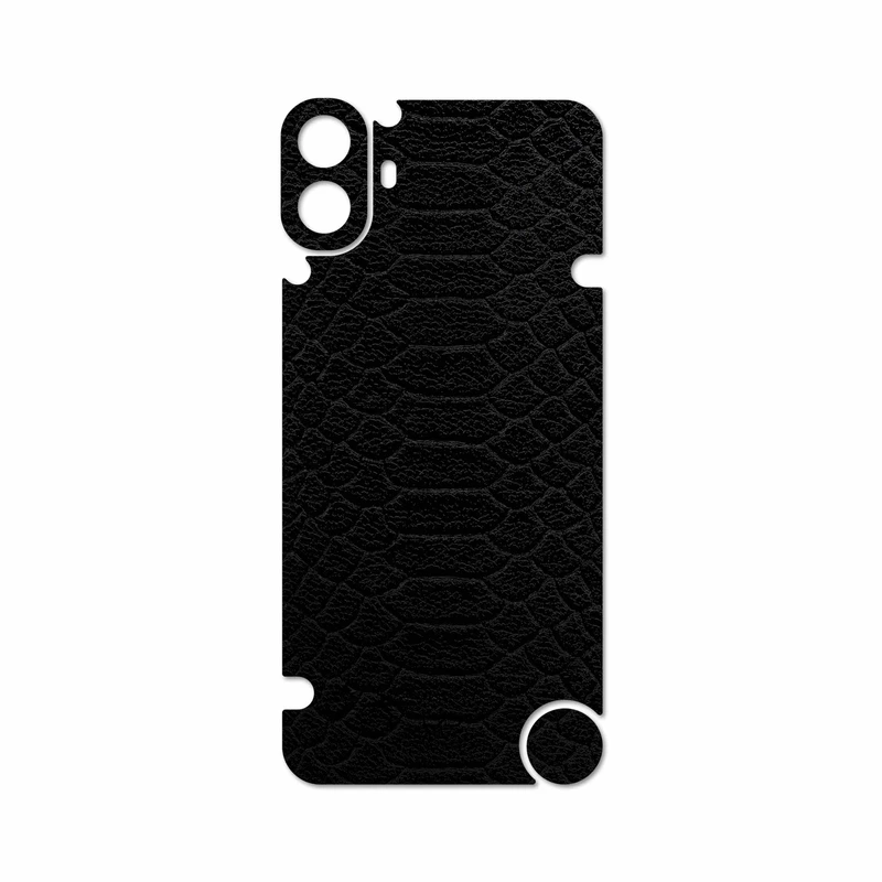 برچسب پوششی ماهوت مدل Black-Snake-Leather مناسب برای گوشی موبایل ناتینگ CMF Phone 1