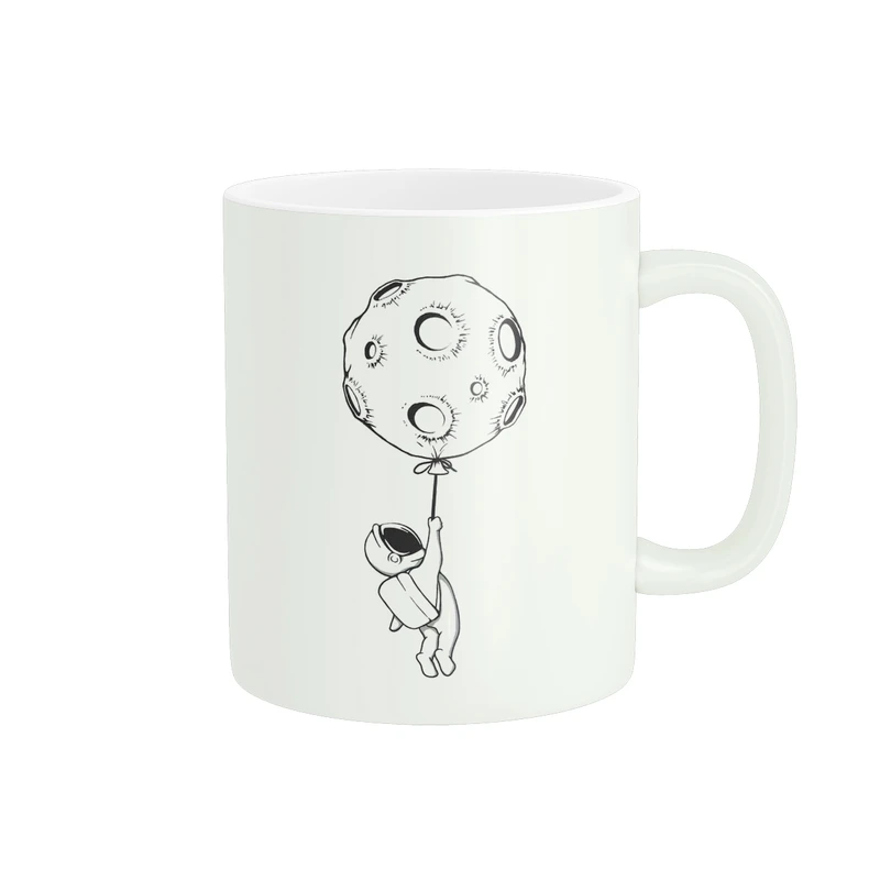 ماگ پاد آفرین مدل فضانورد و سیاره بادکنکی کد 1318