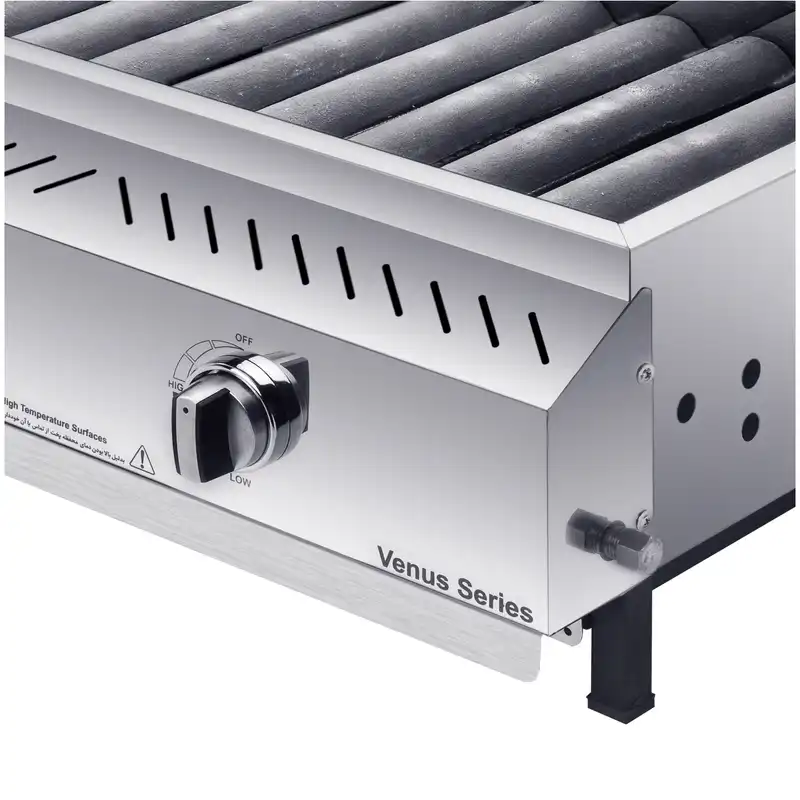 کباب پز آتش مهر مدل گازی استیل 45