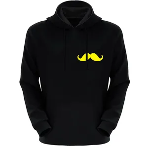 هودی مردانه مدل سبیل X729 رنگ زرد