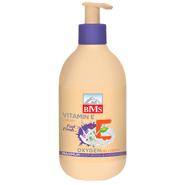 کرم مرطوب کننده بی ام اس مدل ویتامین ای حجم 300 میلی لیتر