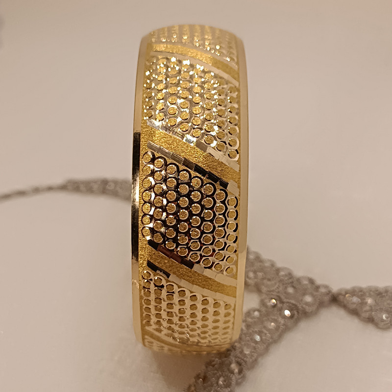 النگو طلا 18 عیار زنانه گالری طلای ونوسام مدل تک پوش کد T223K750S4 النگو طلا 18 عیار زنانه گالری طلای ونوسام مدل تک پوش کد T223K750S4