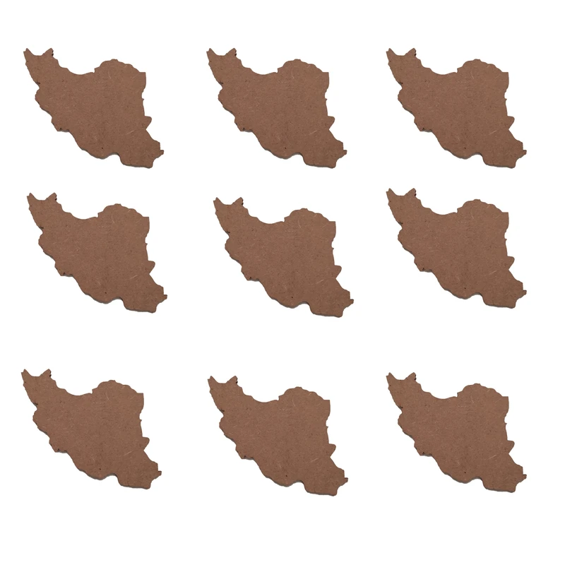 اسلایس چوبی مدل نقشه ایران کد 10 مجموعه 9 عددی