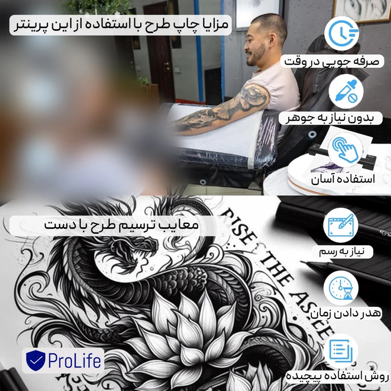 عکس شماره 9 : پرینتر قابل حمل استنسیل پرولایف مدل ats886