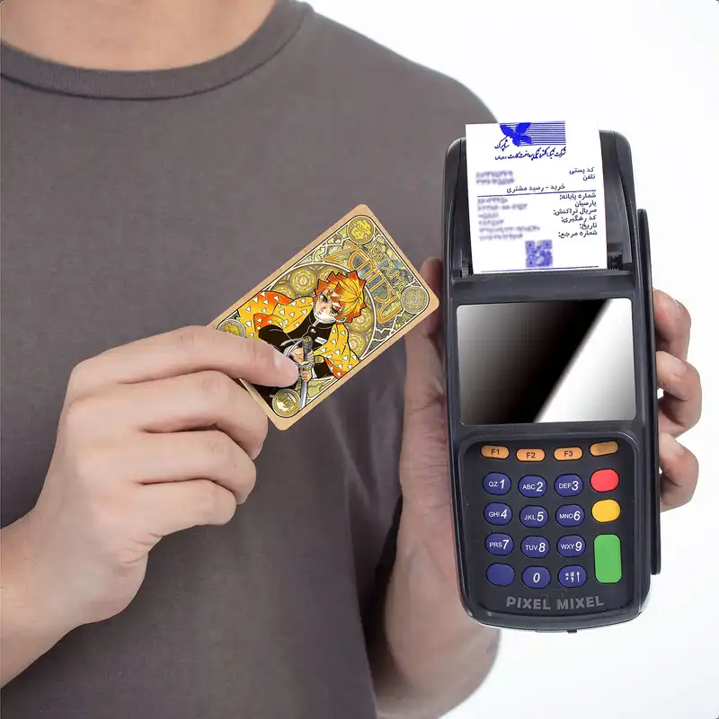 استیکر کارت پیکسل میکسل مدل انیمه شیطان کش زینیتسو