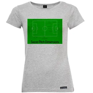 تی شرت آستین کوتاه زنانه 27 مدل MH949 Soccer Pitch Dimensions