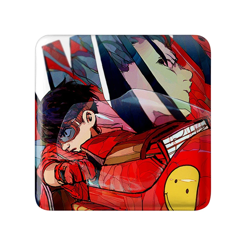 مگنت خندالو طرح کاندا و شیما انیمه آکیرا مدل مربعی کد 33347