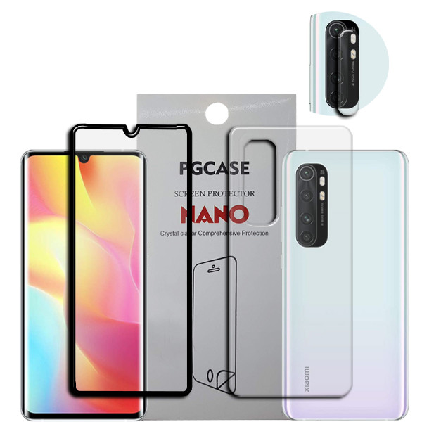 محافظ صفحه نمایش سرامیکی مدل Star Max مناسب برای گوشی موبایل شیائومی MI Note 10 به همراه محافظ لنز دوربین و محافظ پشت گوشی