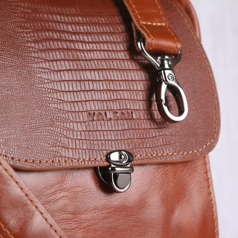 کیف رودوشی چرم یلسان مدل رهام کد RHM-043-GLGP