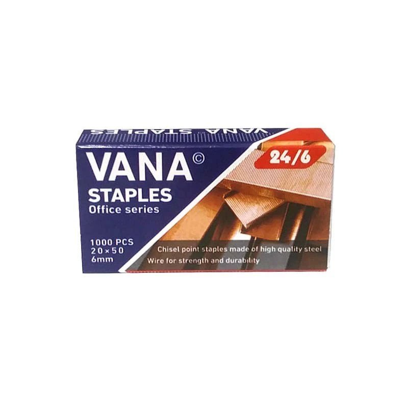 سوزن منگنه وانا سایز 24/6 کد AT-113 بسته 1000 عددی