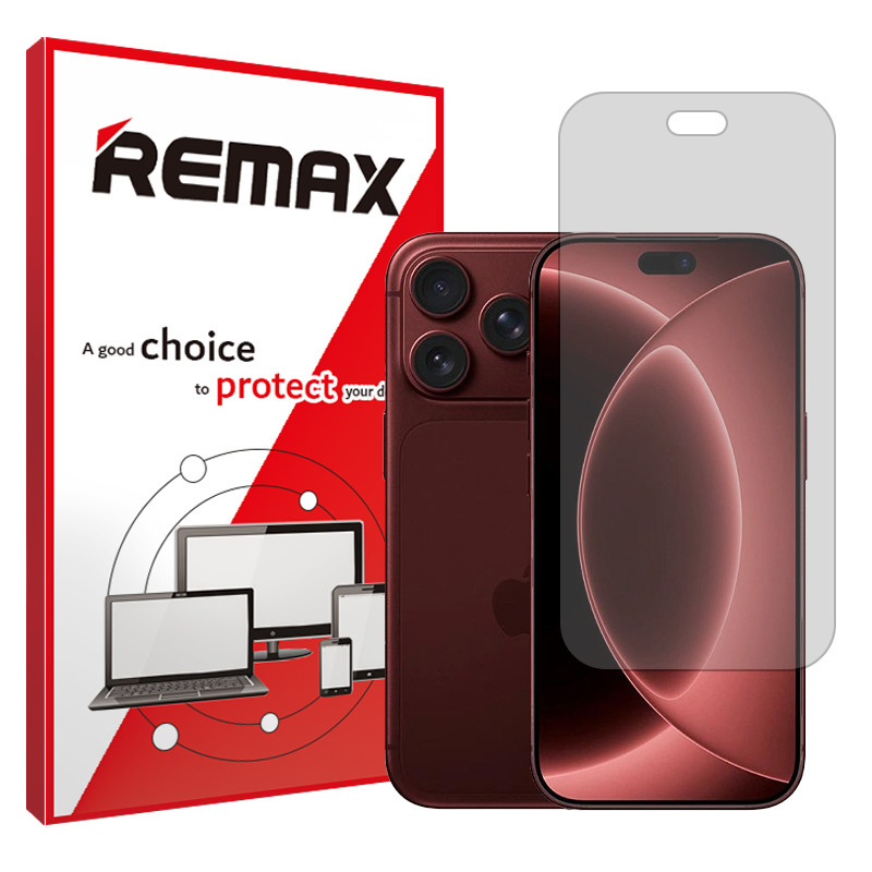 محافظ صفحه نمایش مات ریمکس مدل هیدروژلی مناسب برای گوشی موبایل اپل iPhone 18 Pro