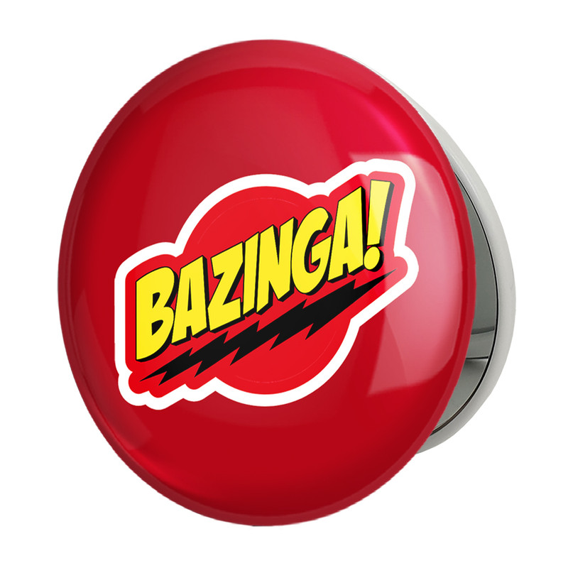 آینه جیبی خندالو طرح سریال تئوری بیگ بنگ The Big Bang Theory مدل تاشو کد 13306 